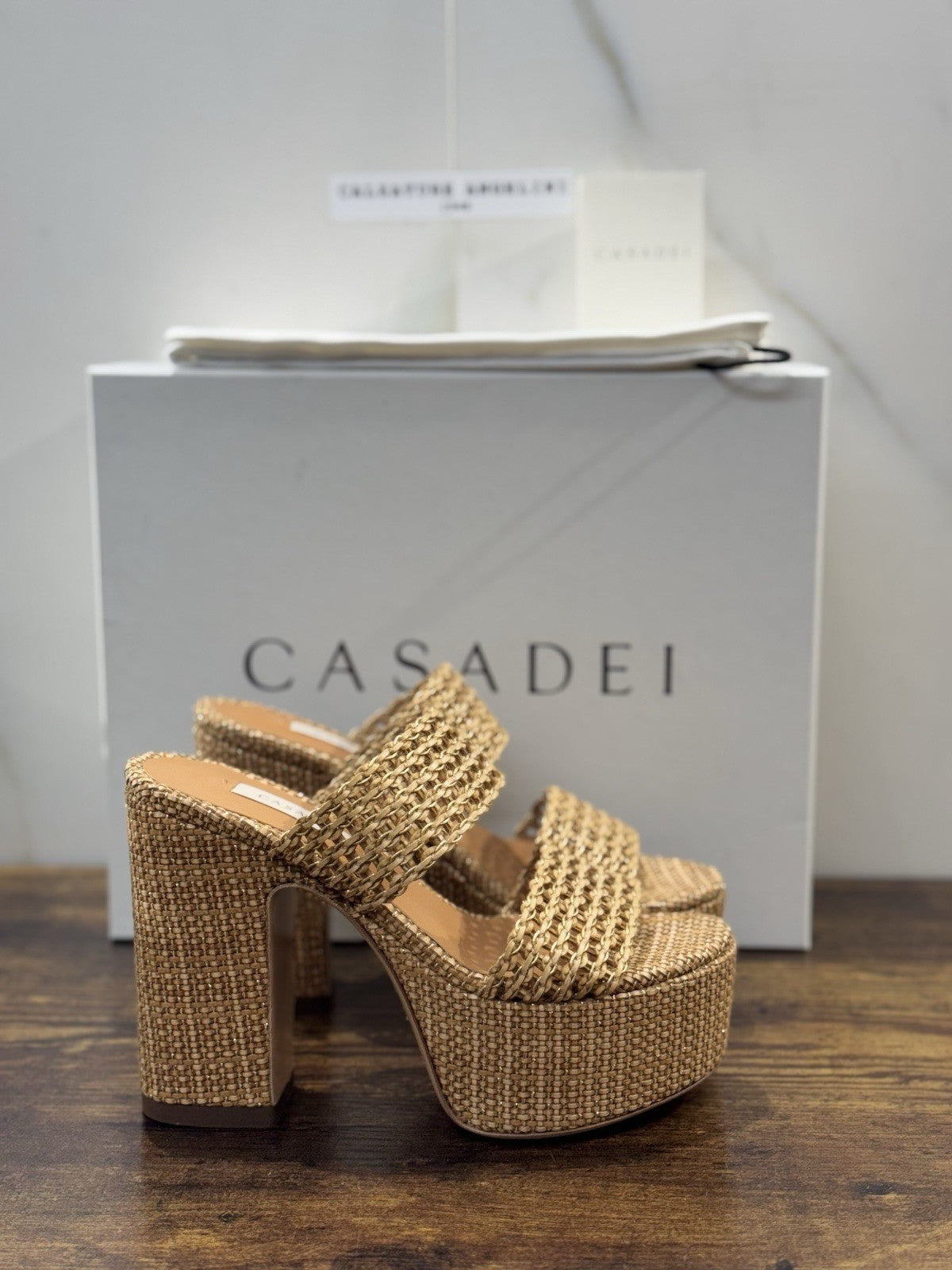 Casadei Sandalo Goldeneye Isa Platform Nature Luxury Casadei 39