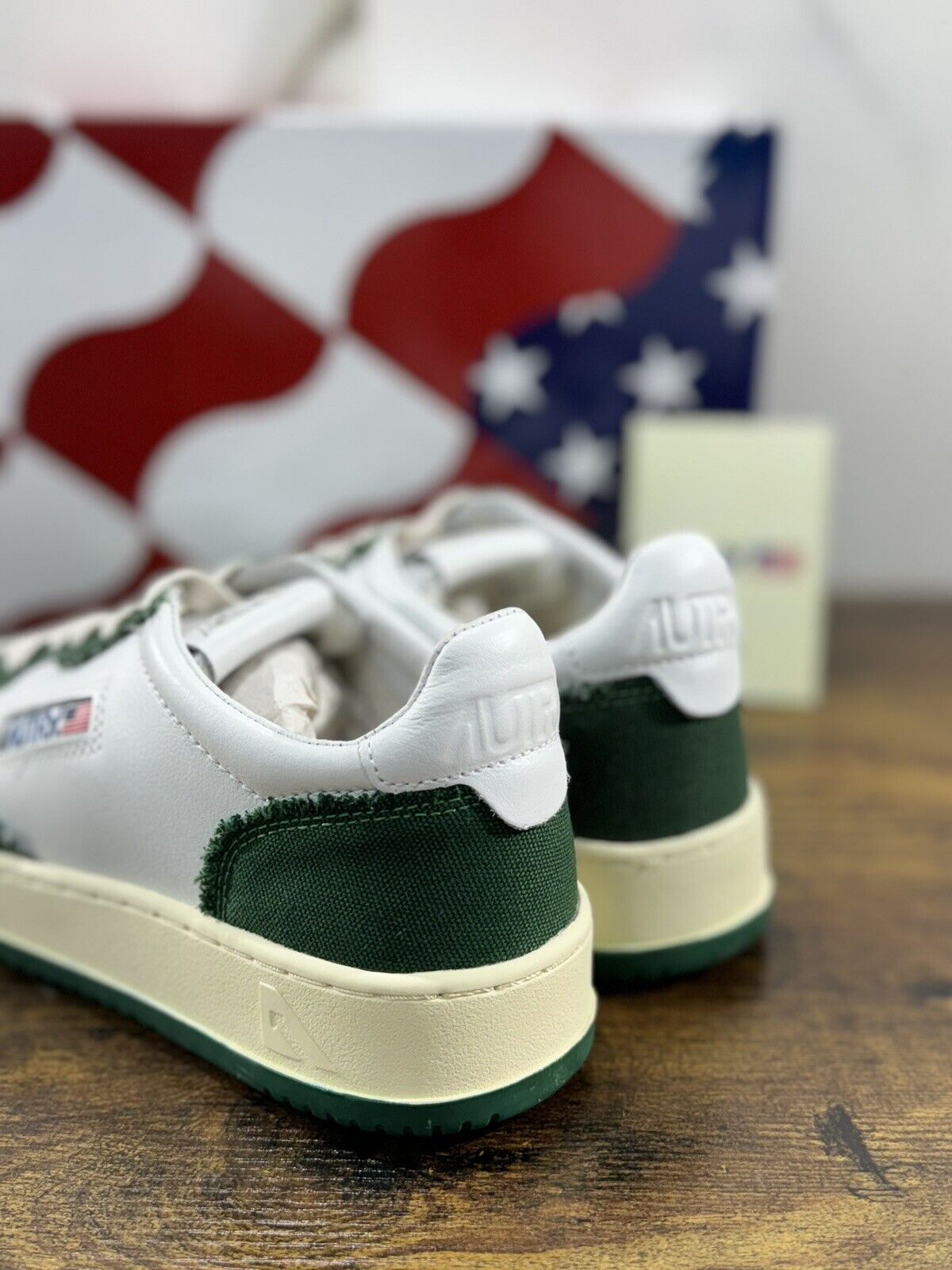 Autry Medalist Low Sneaker Uomo Pelle Bianco Verde    Casual Autry Men Shoes 40