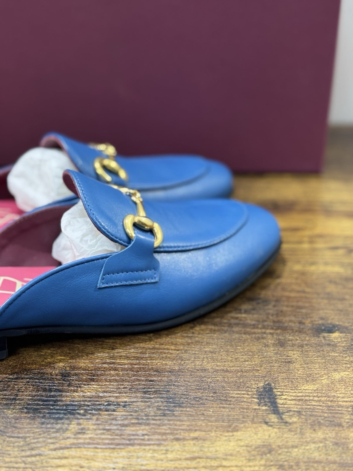 Seboy’s Sandalo Sabot Pelle Azzurro  Casual Donna 37