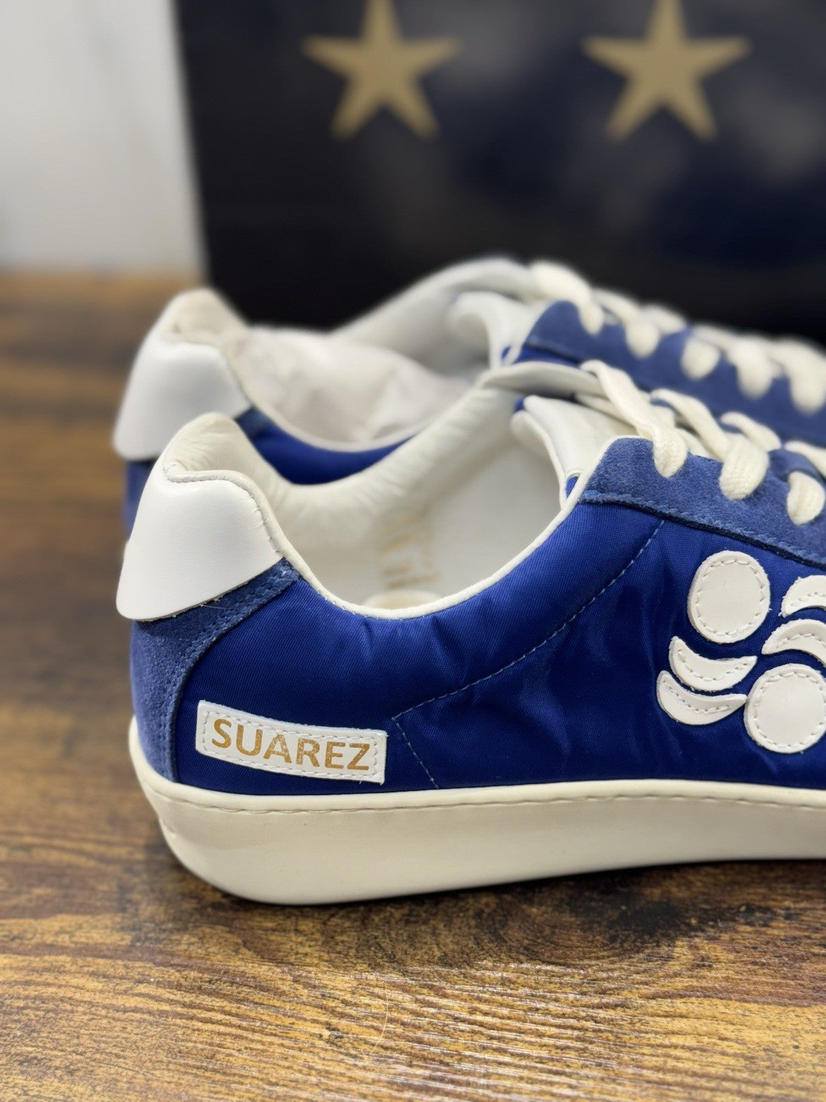 Pantofola D’oro Sneaker  Suarez   Pelle Blu Casual Scarpa  Uomo 40