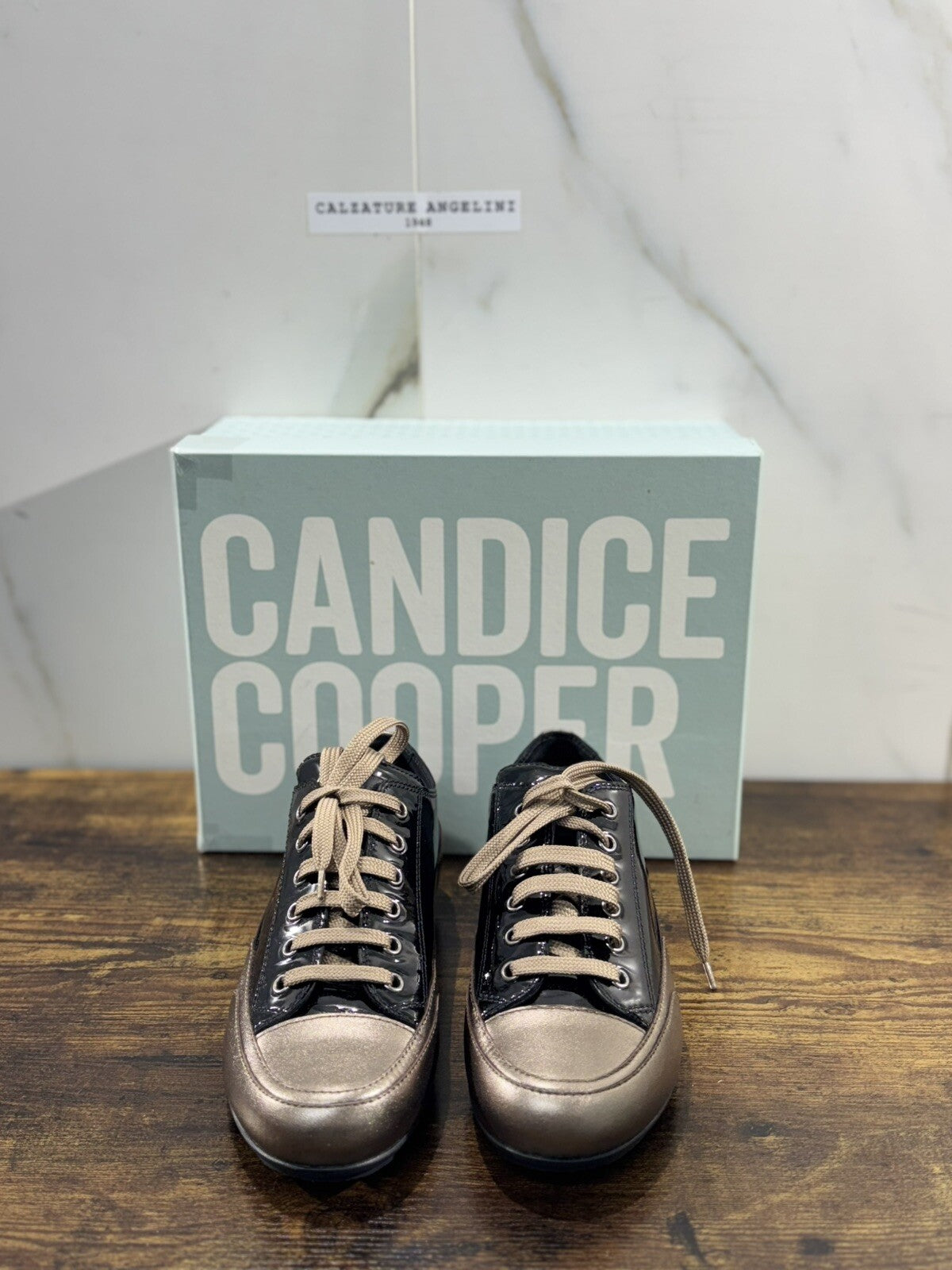 Candide Cooper Sneaker Donna Nero Bronzo  Casual Shoes 37