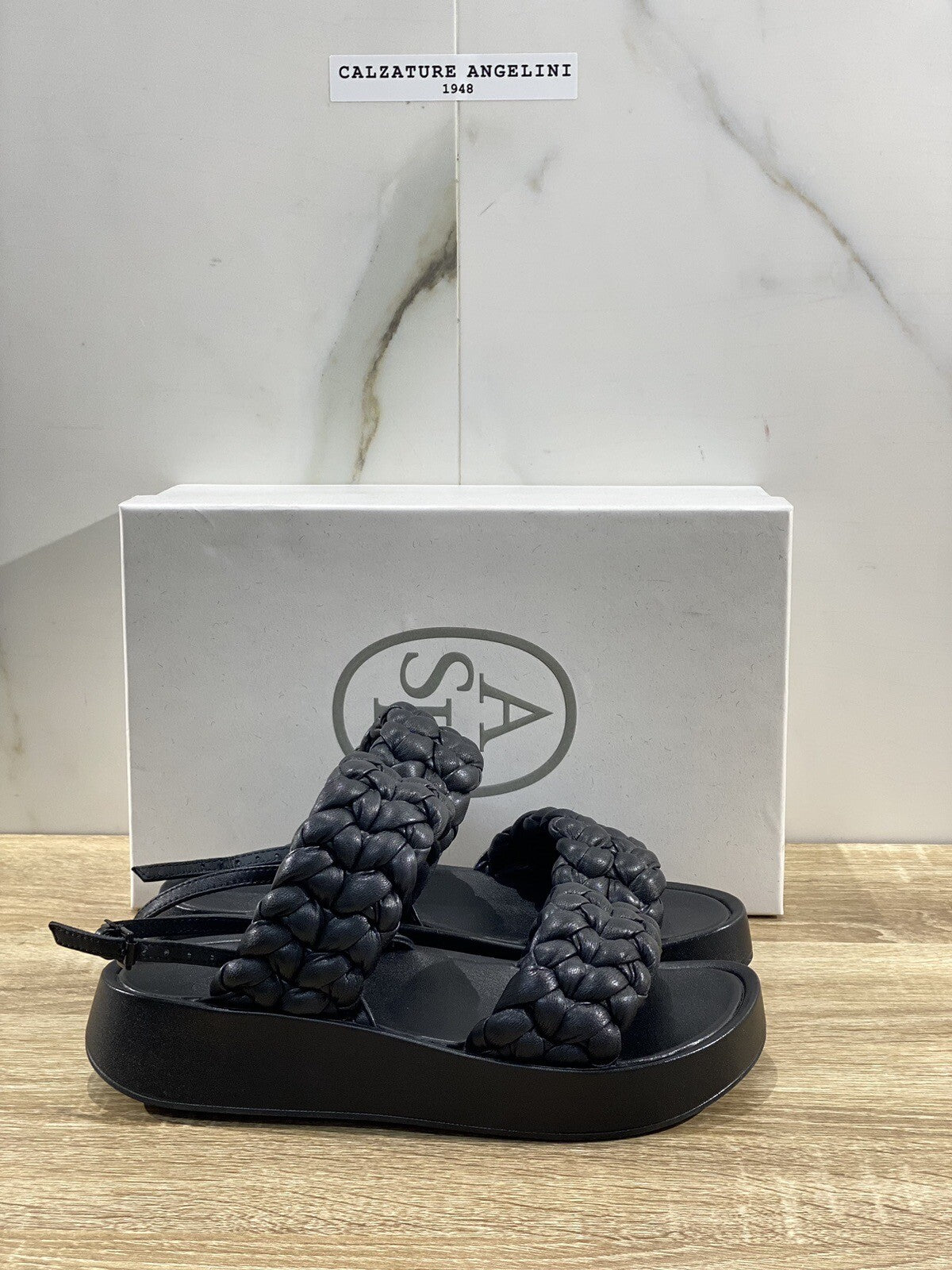 Ash Voyage Bis Sandalo Donna Pelle Nero Luxury Woman Ash Sandali 36