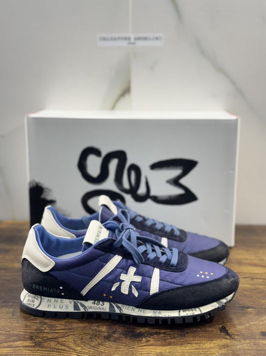 Premiata Sean Sneaker Uomo Pelle Blu    Casual Sneaker Premiata Uomo 39