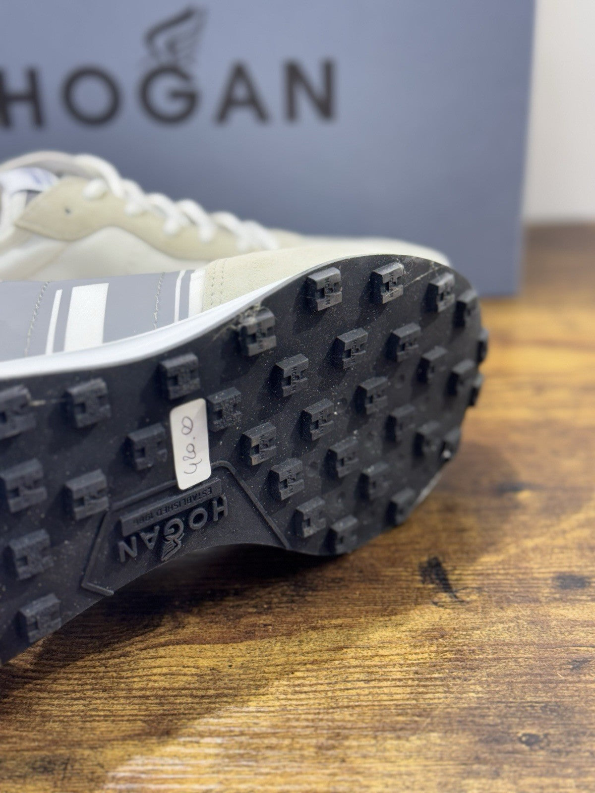 Hogan H601 Sneaker Pelle Suede Bianco Memory Foam   Casual Hogan Uomo 43