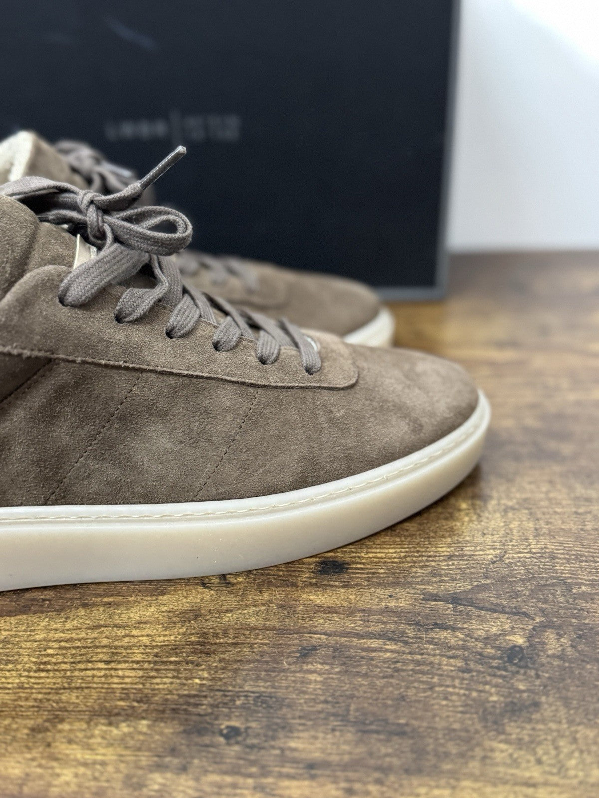Low Brand Sneaker Pelle Suede Tortora  Casual Uomo 44
