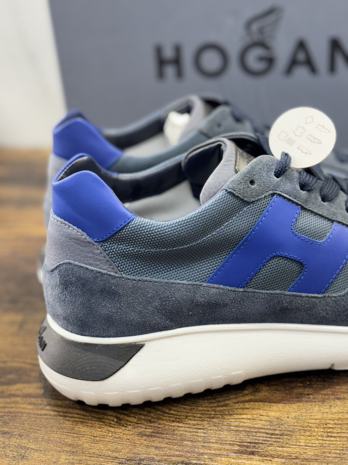 Hogan Interactive 3 Suede Blu Casual Hogan Uomo 44