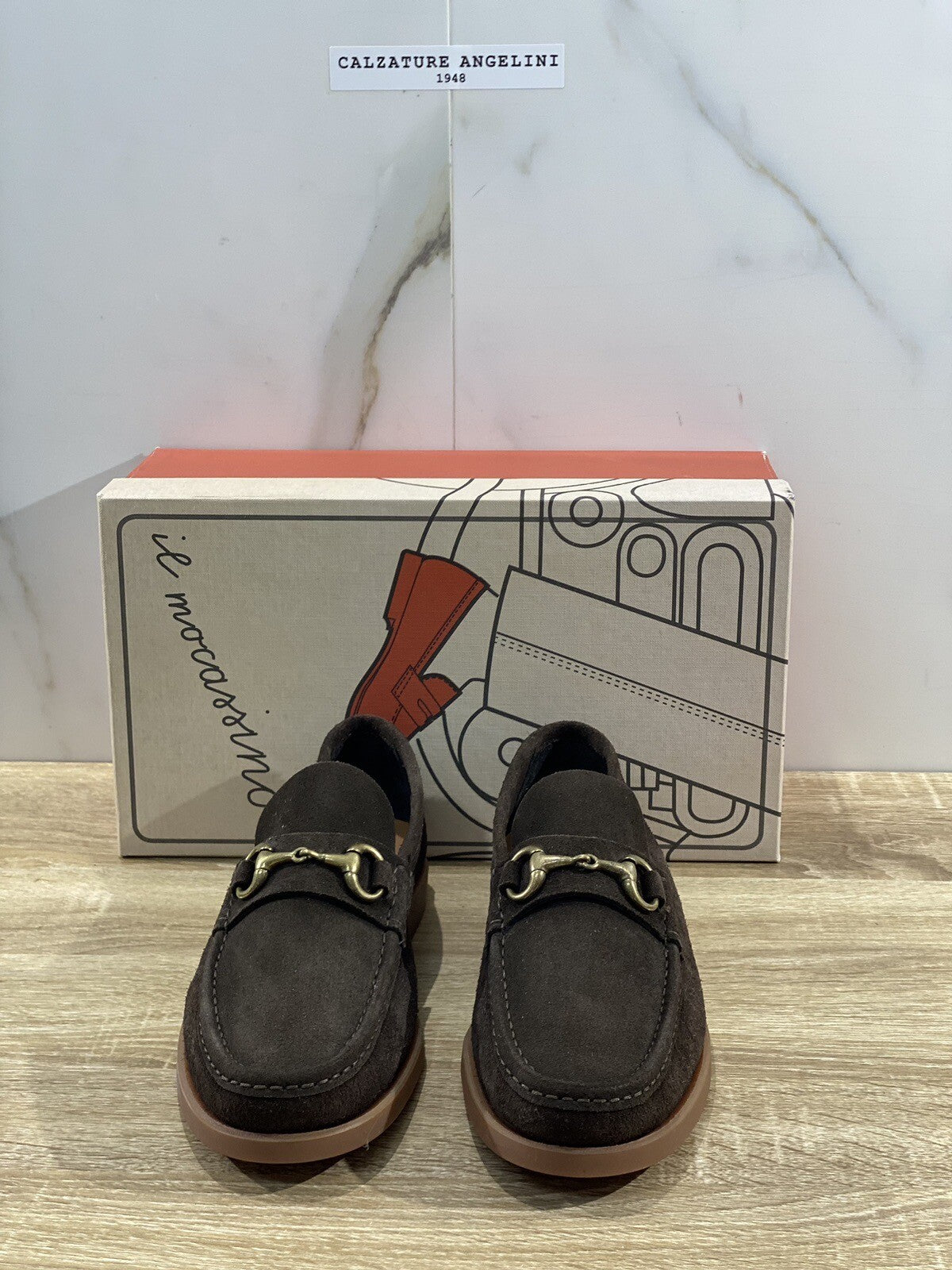 Il Mocassino Uomo In Suede Testa Moro Fondo Gomma Ultra Flexi Made In Italy 44