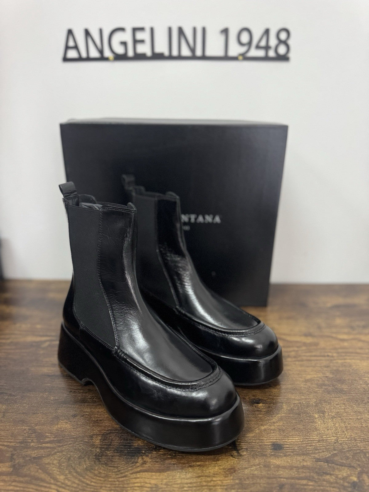 Pons Quintana Stivaletto Pelle Nero Casual Boot Donna 40