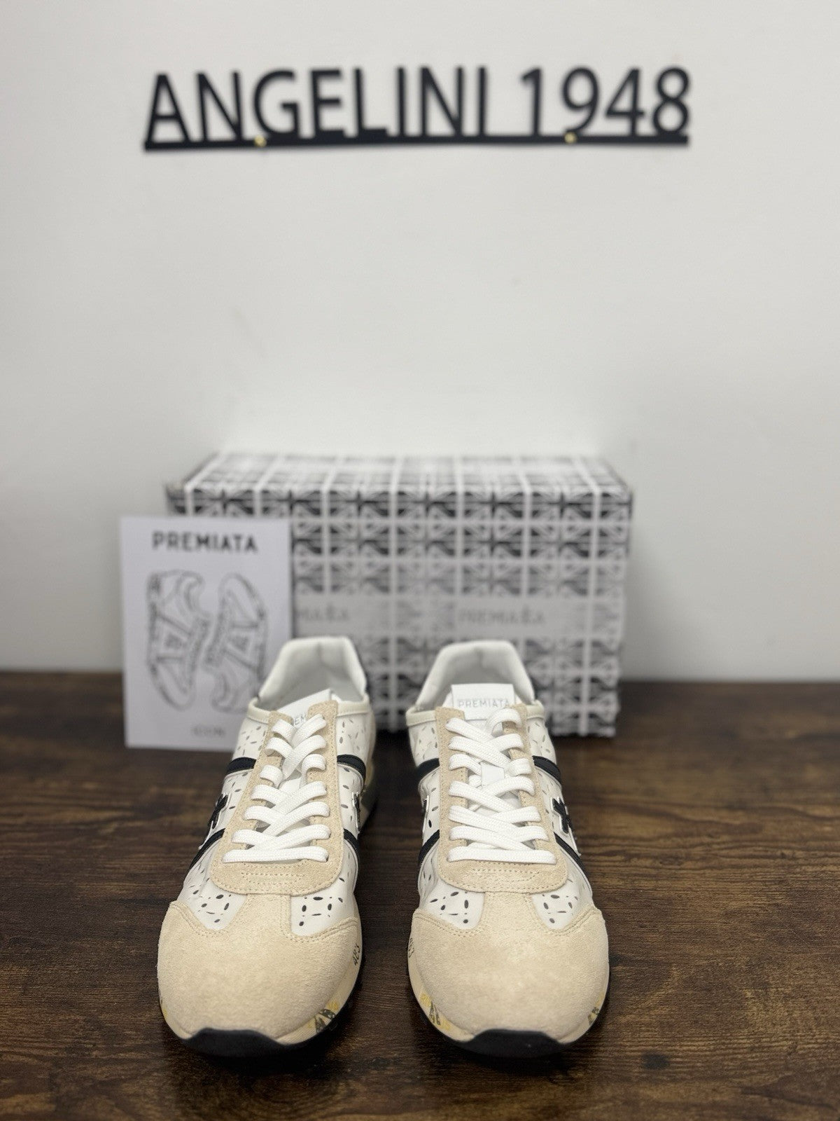 Premiata Lucy Sneaker Pelle Bianca Traforata Casual Premiata Donna 41
