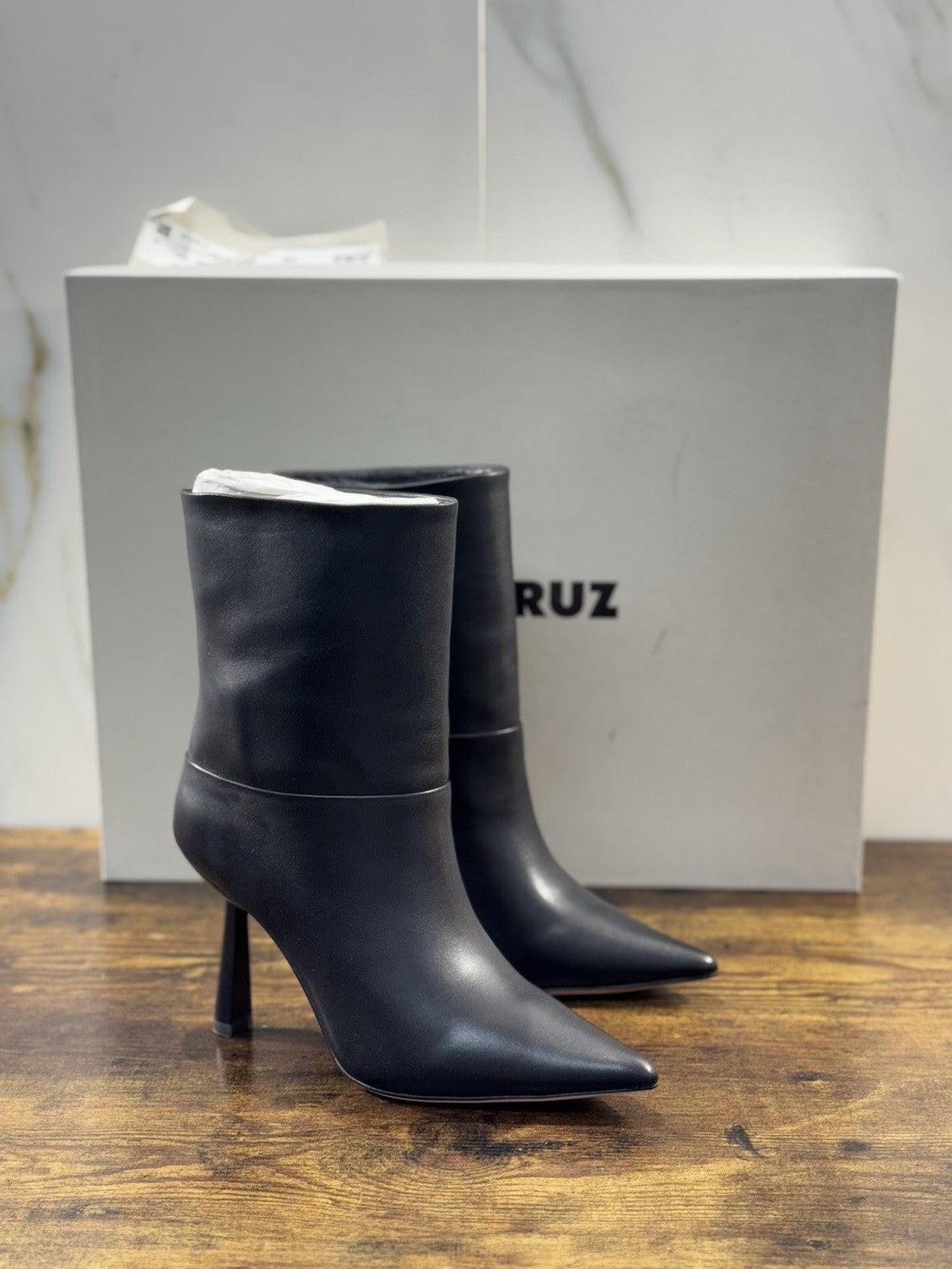 Lola Cruz stivaleletto  Pelle Nero  luxury boot woman 36