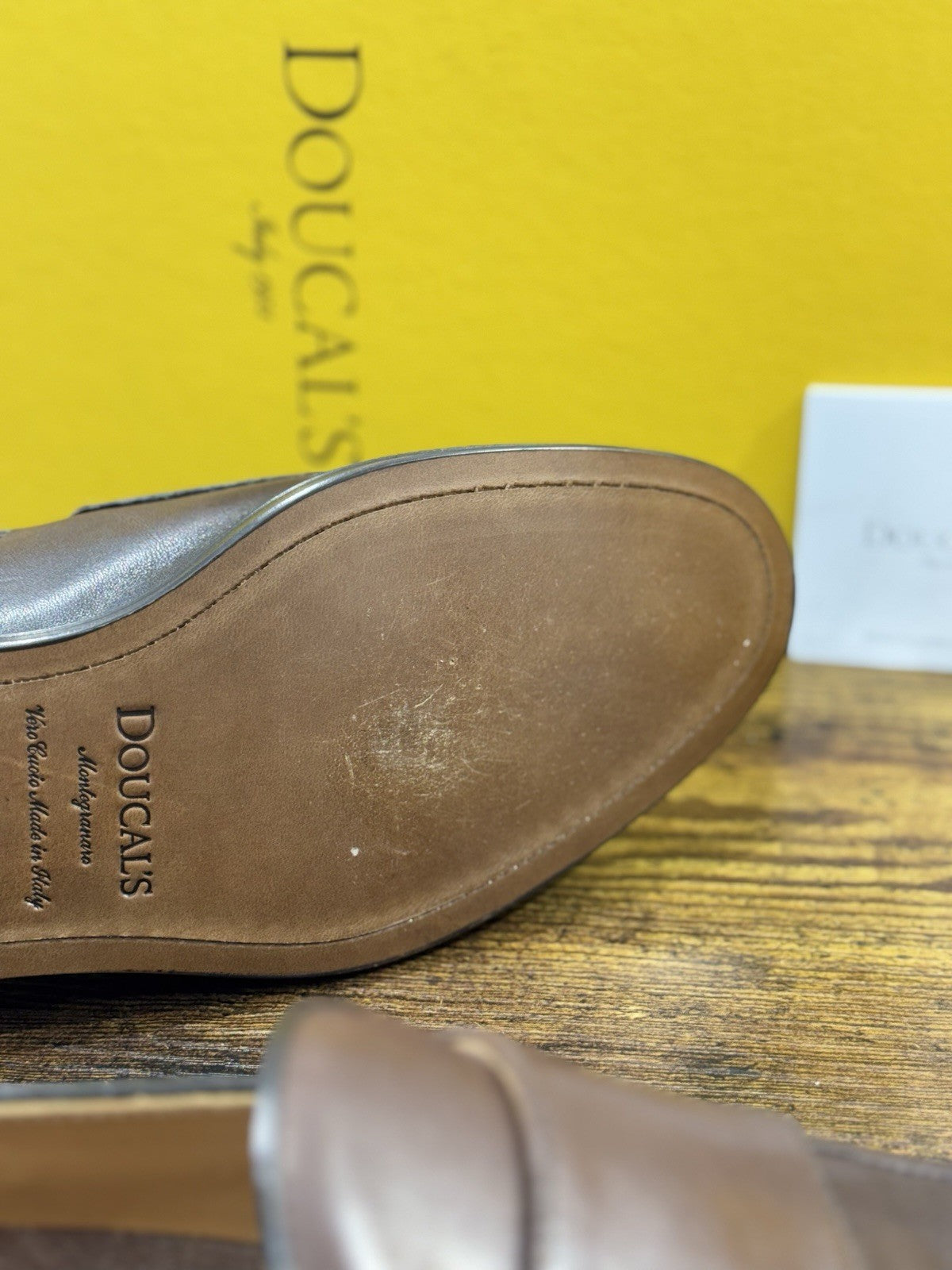 Doucal’s Scarpa Uomo Doppia Fibbia T Moro  Pelle    Luxury Men Doucal’s 43.5