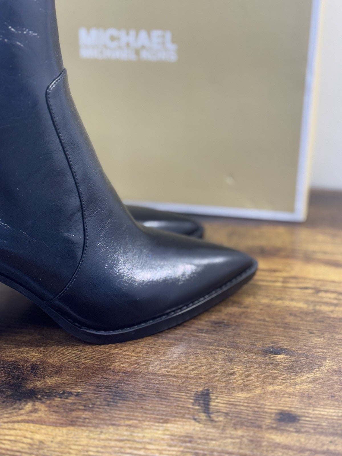 Michael Kors Texano Dover Donna Pelle Nero Casual Texano Donna 38.5