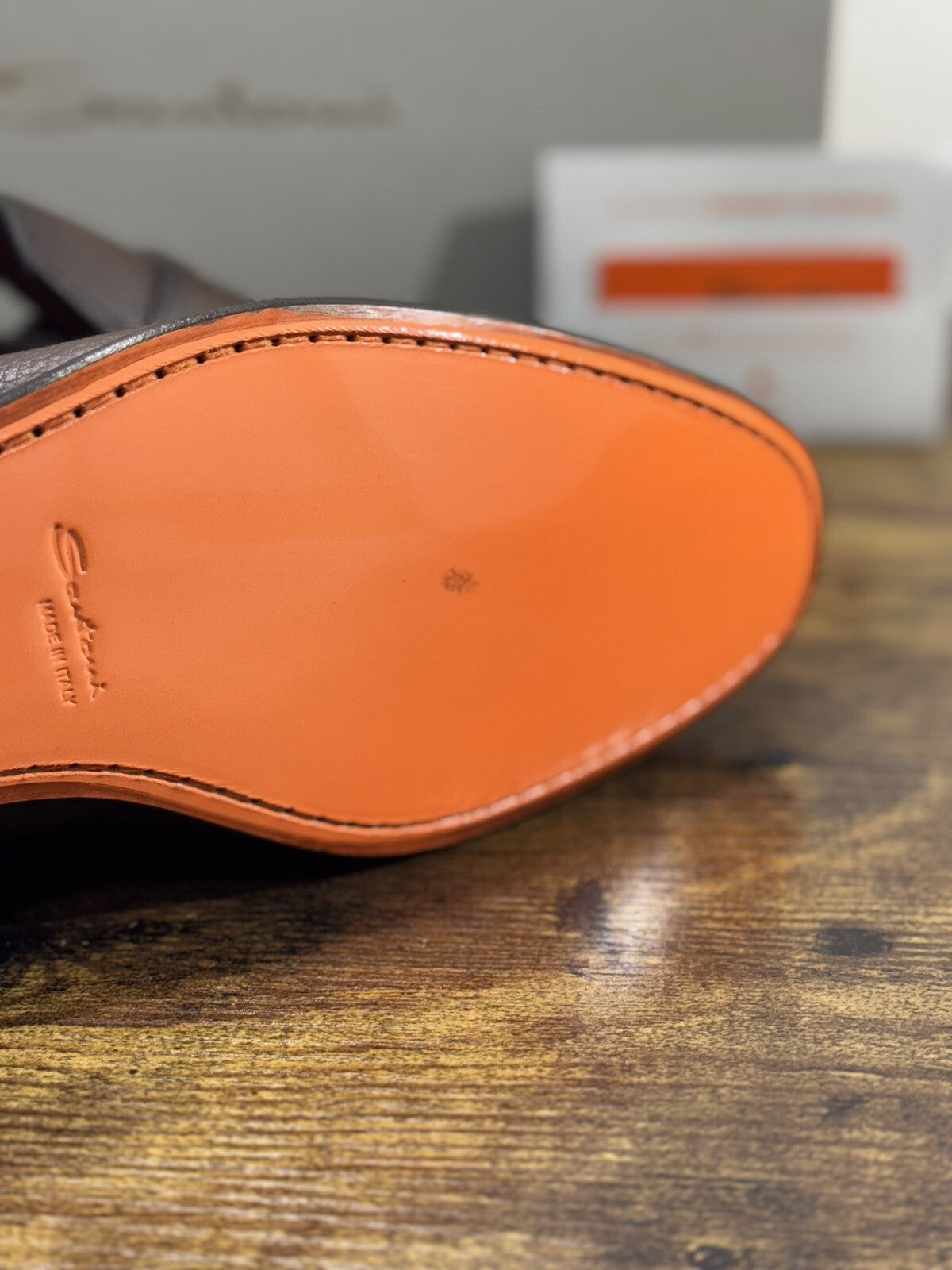 Santoni Scarpa Uomo Mocassino   Pelle   Luxury Men Santoni Fondo Cuoio 9