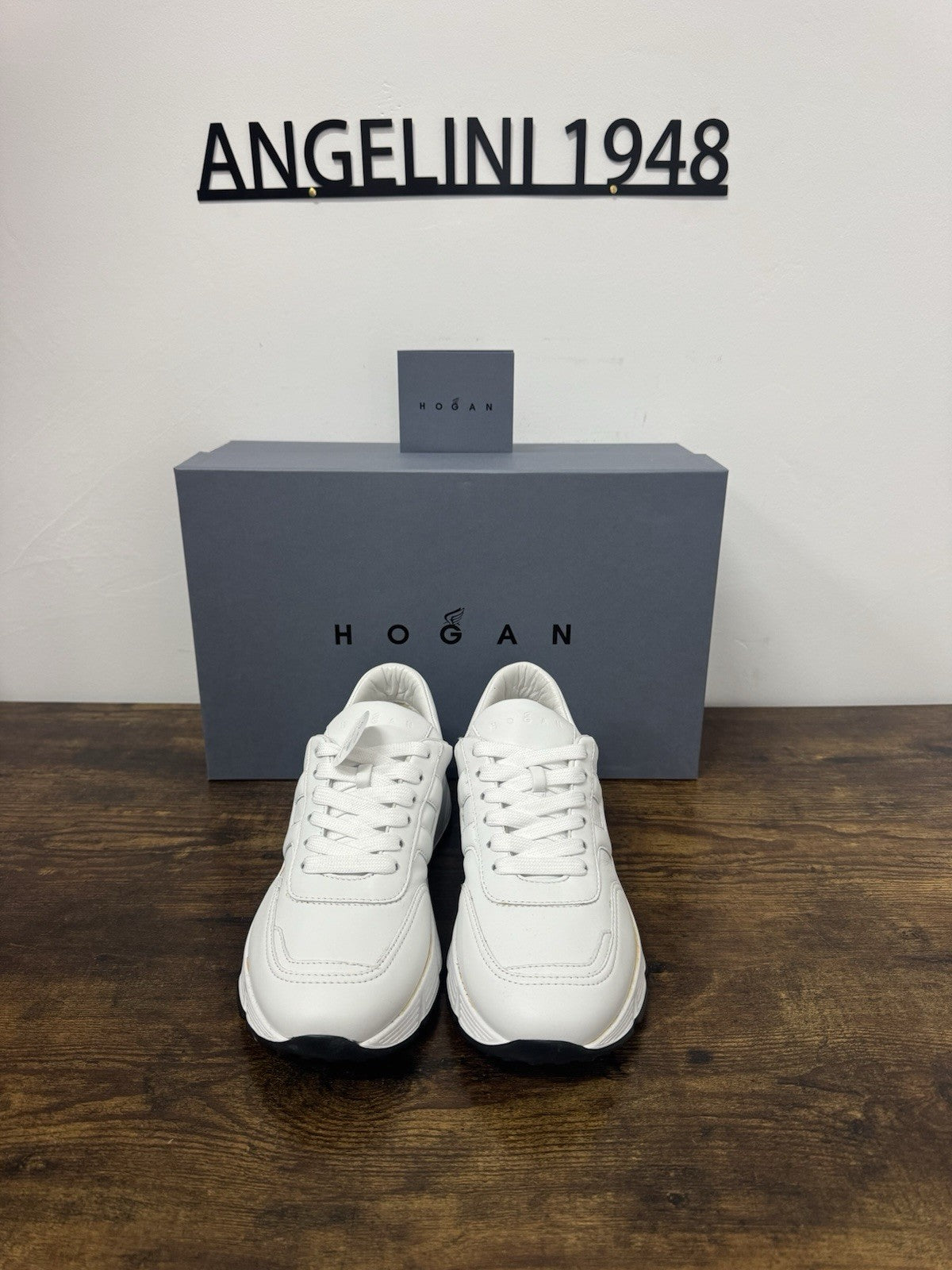 Hogan Hyperlight  sneaker Pelle Bianca memory foam Luxury HoganShoes Uomo 39
