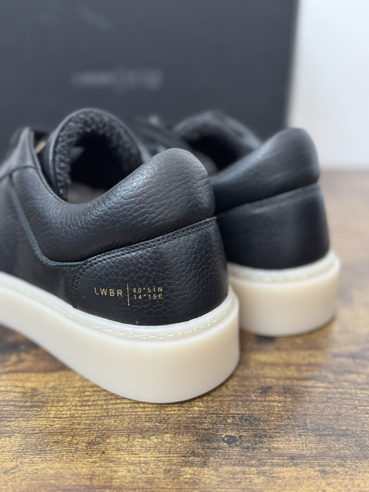 Low Brand Sneaker Pelle Nera Casual Uomo 45