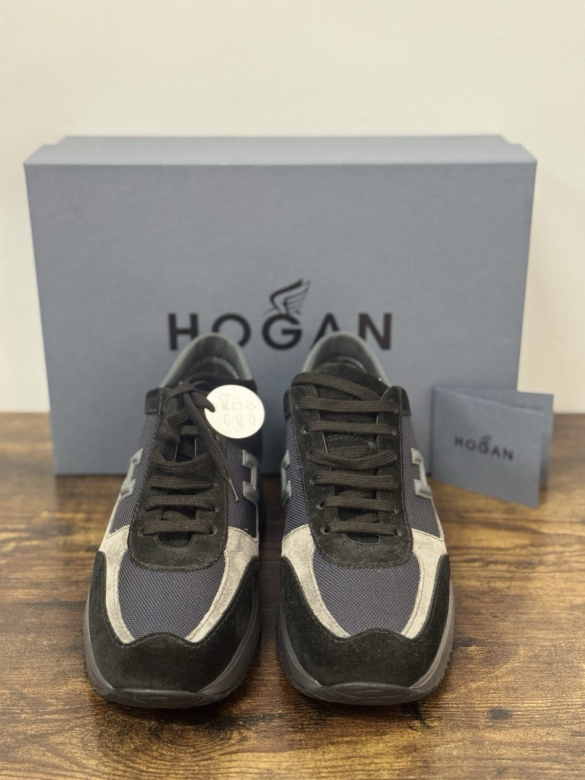 Hogan New Interactive Suede Grey Nero Casual Sneaker Hogan Uomo 41