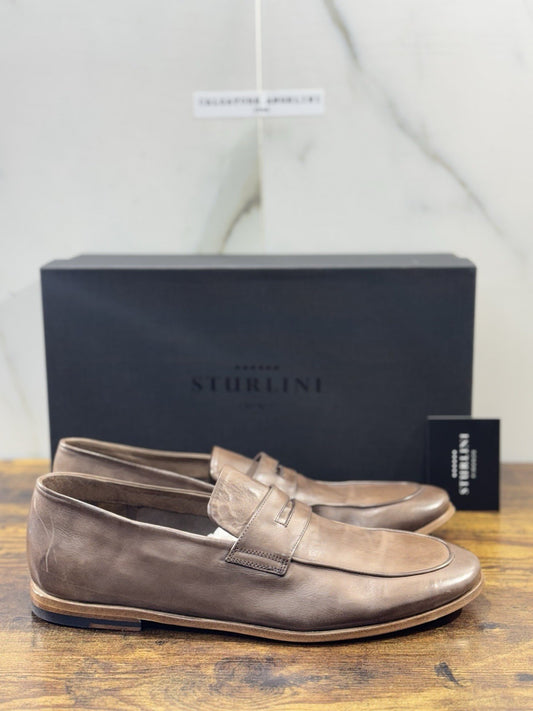 Sturlini Firenze Mocassino  Uomo Pelle Cioco     Luxury Craftmanship Men 43.5