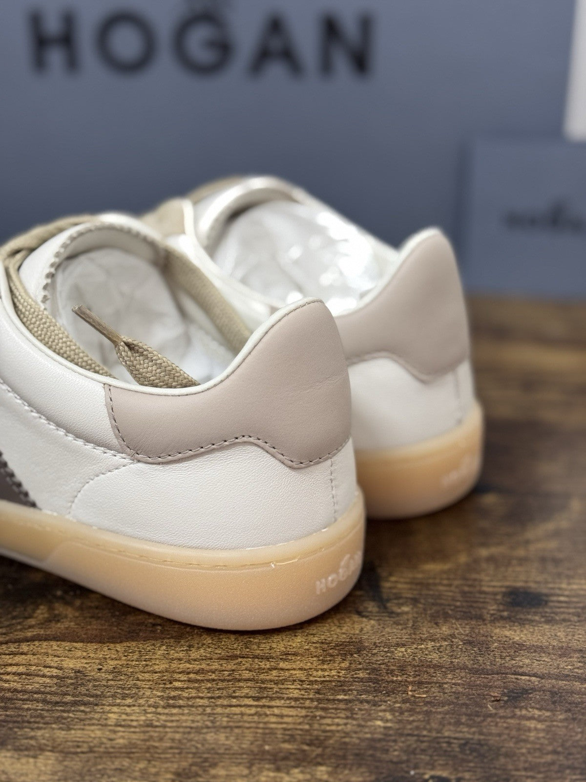 Hogan Cool  Sneaker Pelle E  Suede Beige Casual Hogan Donna 40