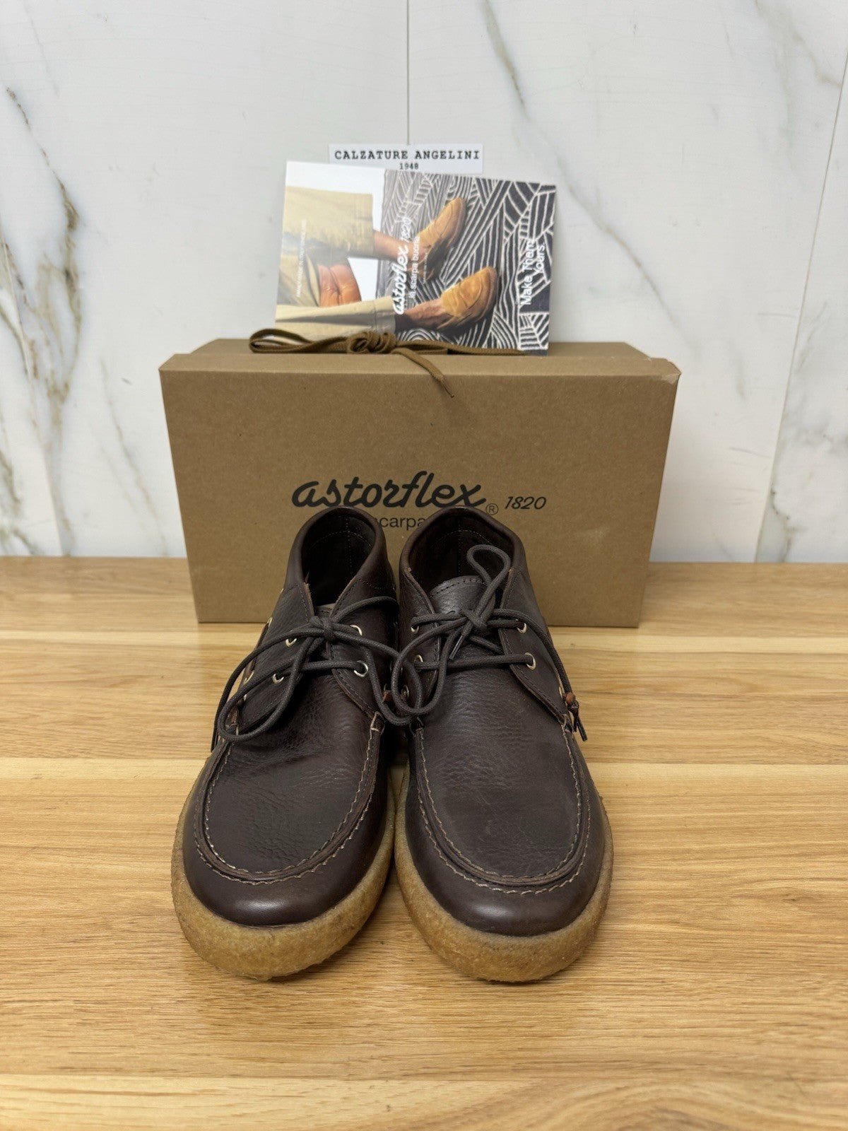 Astorflex Jibflex  Pelle Caffe  Top Quality Italy Uomo 45