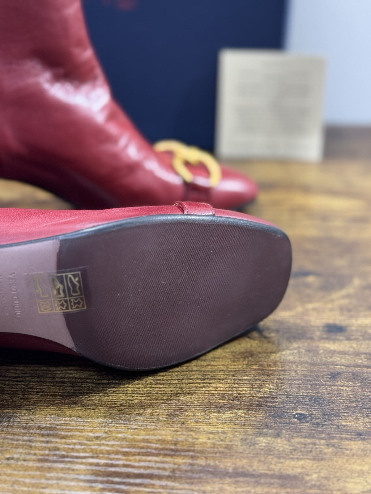 Mara Bini Stivaletto Donna Lavorazione A Sacchetto  Con Tacco Pelle Rosso 37.5