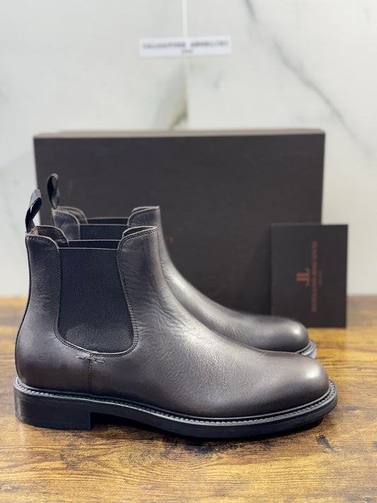 Rossano Bisconti Chelsea Boot Uomo Pelle T Moro   Fully Made In Italy 40