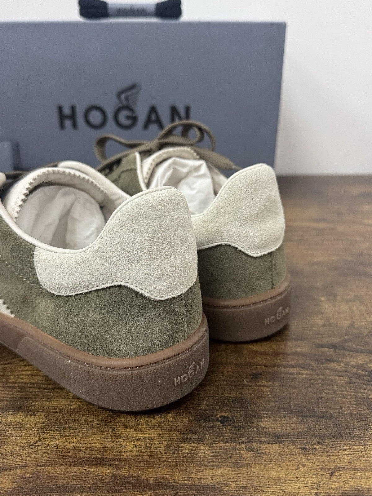 Hogan Cool Sneaker Suede Green   Casual Hogan Scarpa Uomo 42.5