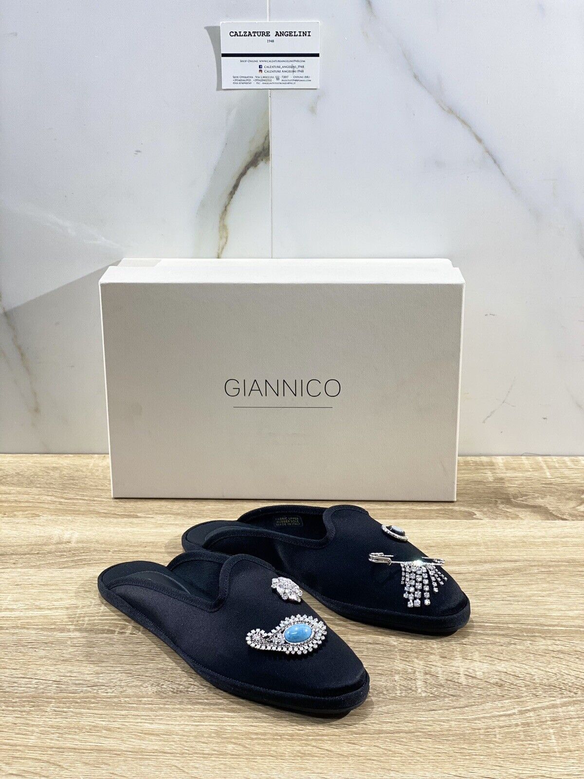 Giannico Scarpa Donna Mules Nera Luxury Giannico Woman Shoes 37