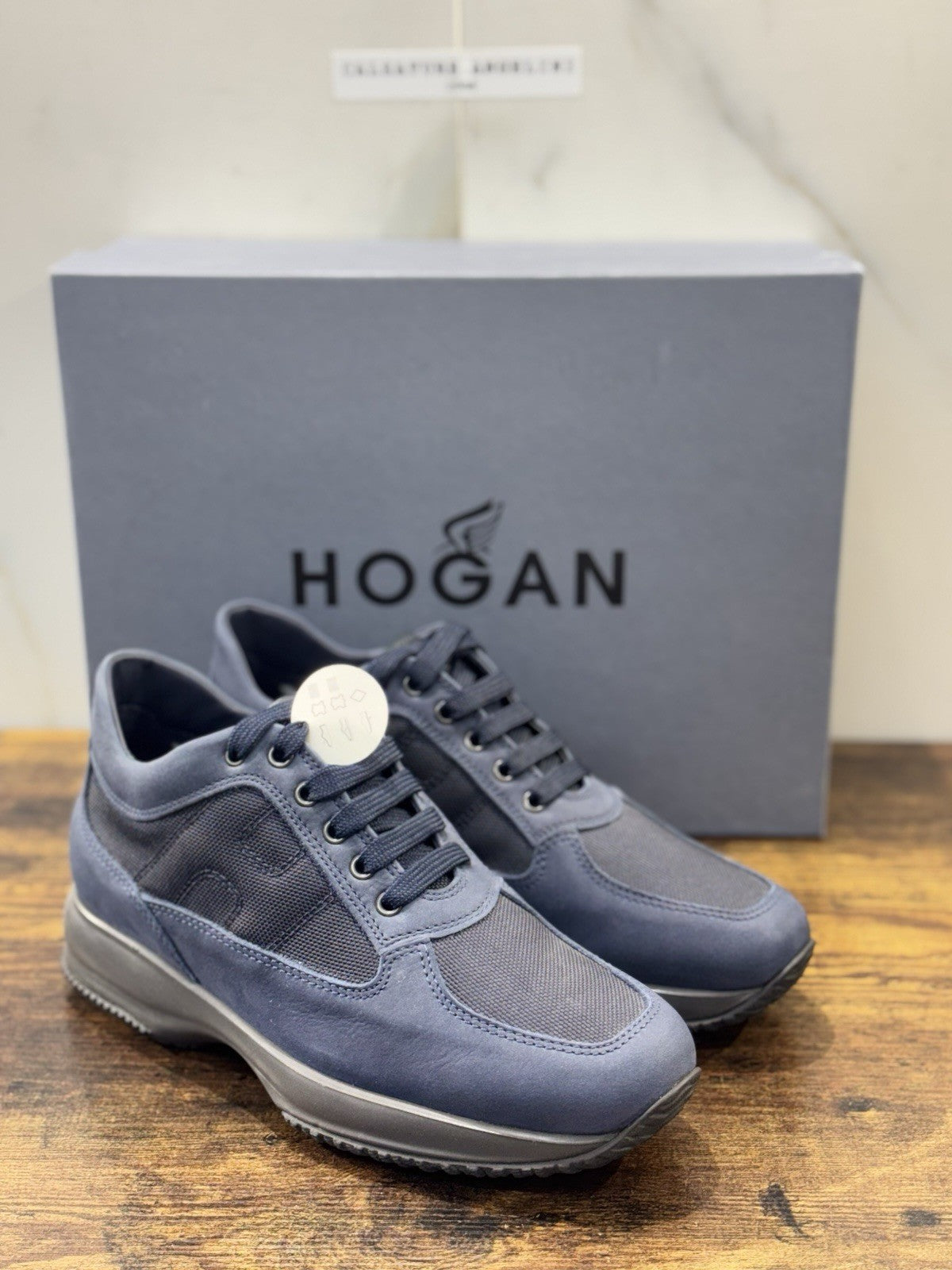 Hogan Interactive Pelle  Blu  Casual Uomo Hogan 40.5