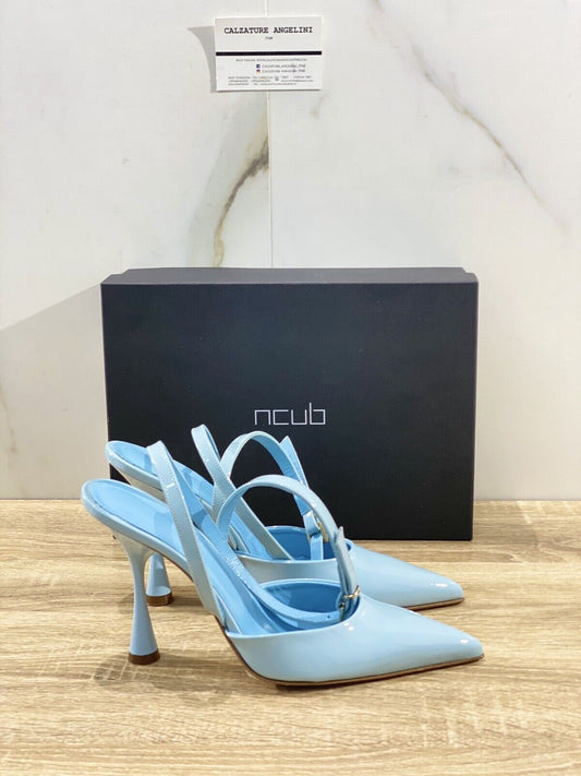 Ncub Sandalo donna Delia 09 luxury sandal NCub Vernice Cielo 39