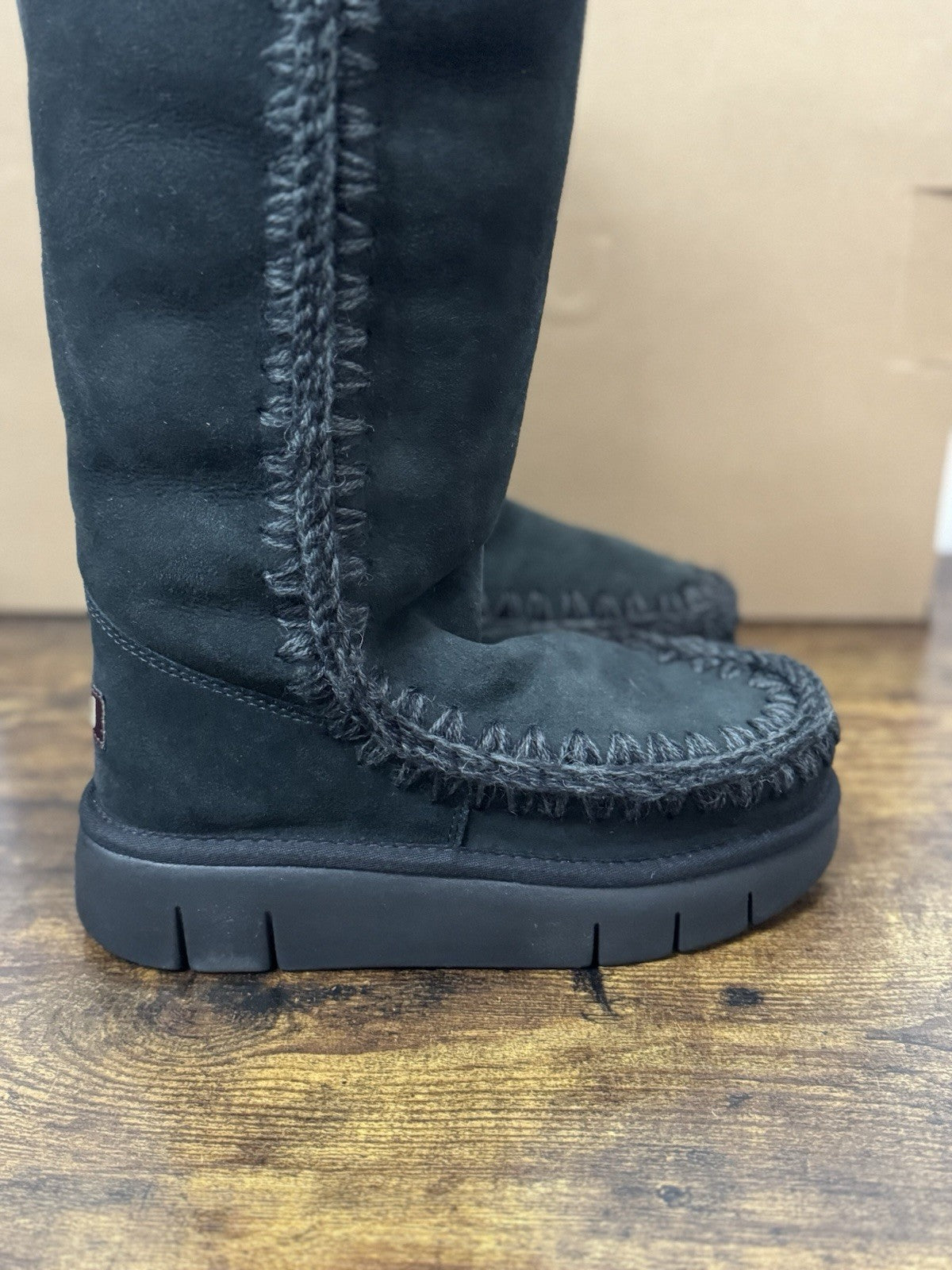 Mou  Eskimo 40 Bounce Suede Nero  Casual Mou Donna 36
