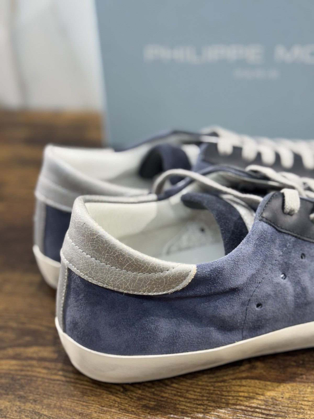 Philippe Model  Paris L u Pelle Blu Sand    Casual Uomo 45