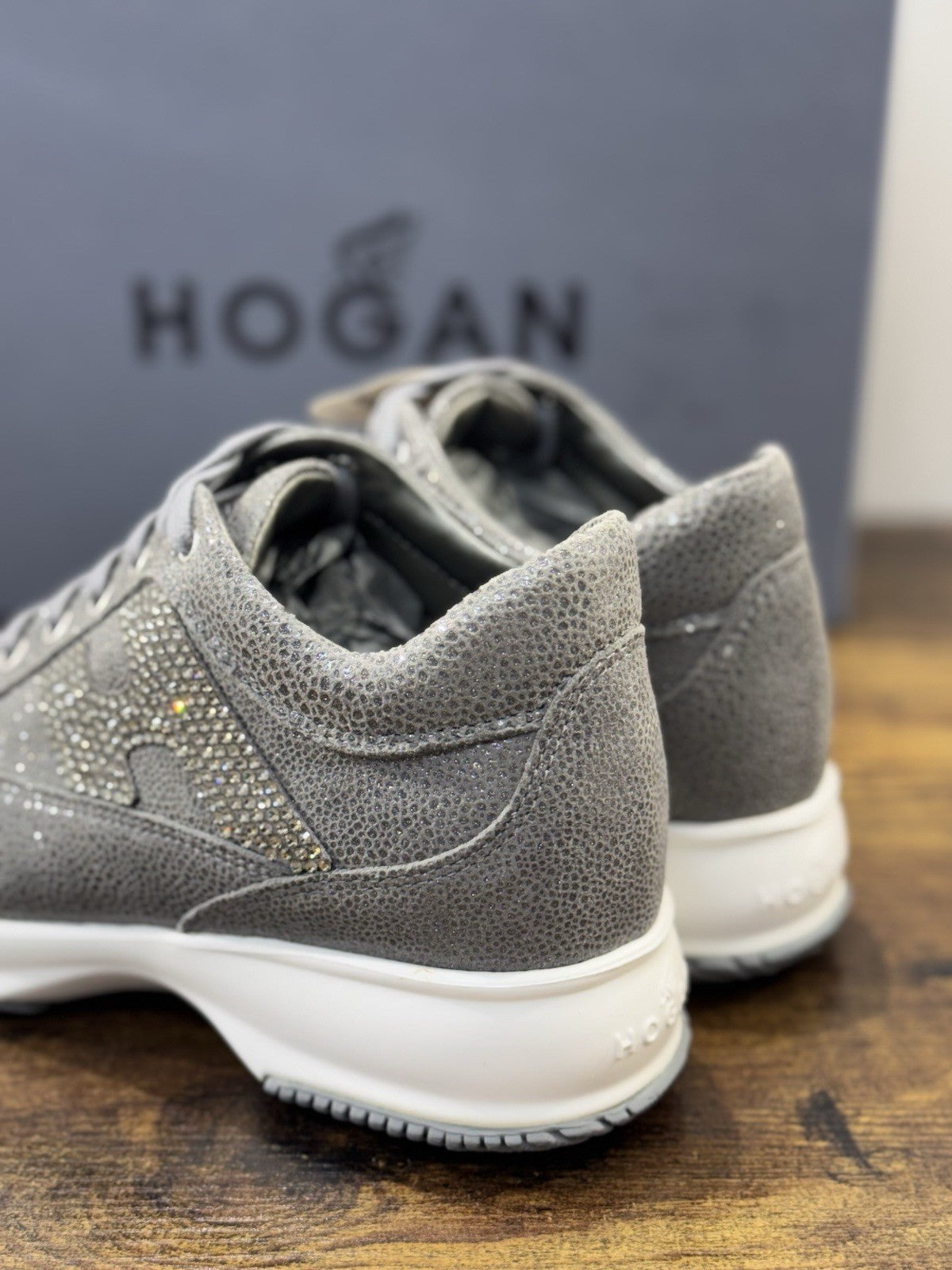 Hogan Interactive Pelle Catrame H Strass   Casual Hogan Donna 35