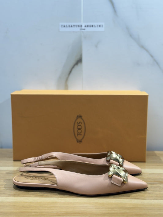 Tod’s Sling Back Pelle Vacchetta Luxury Tod’s Donna 36.5
