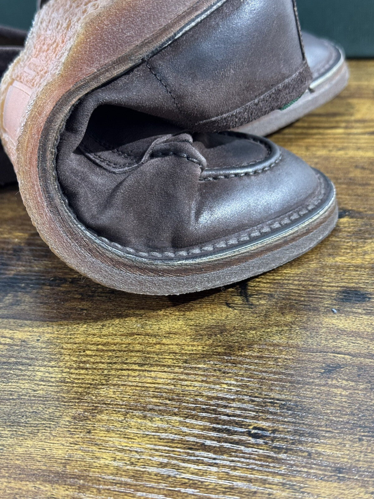 Green George Mocassino Uomo  Suede Testa Moro   Luxury Handmade Men 40.5