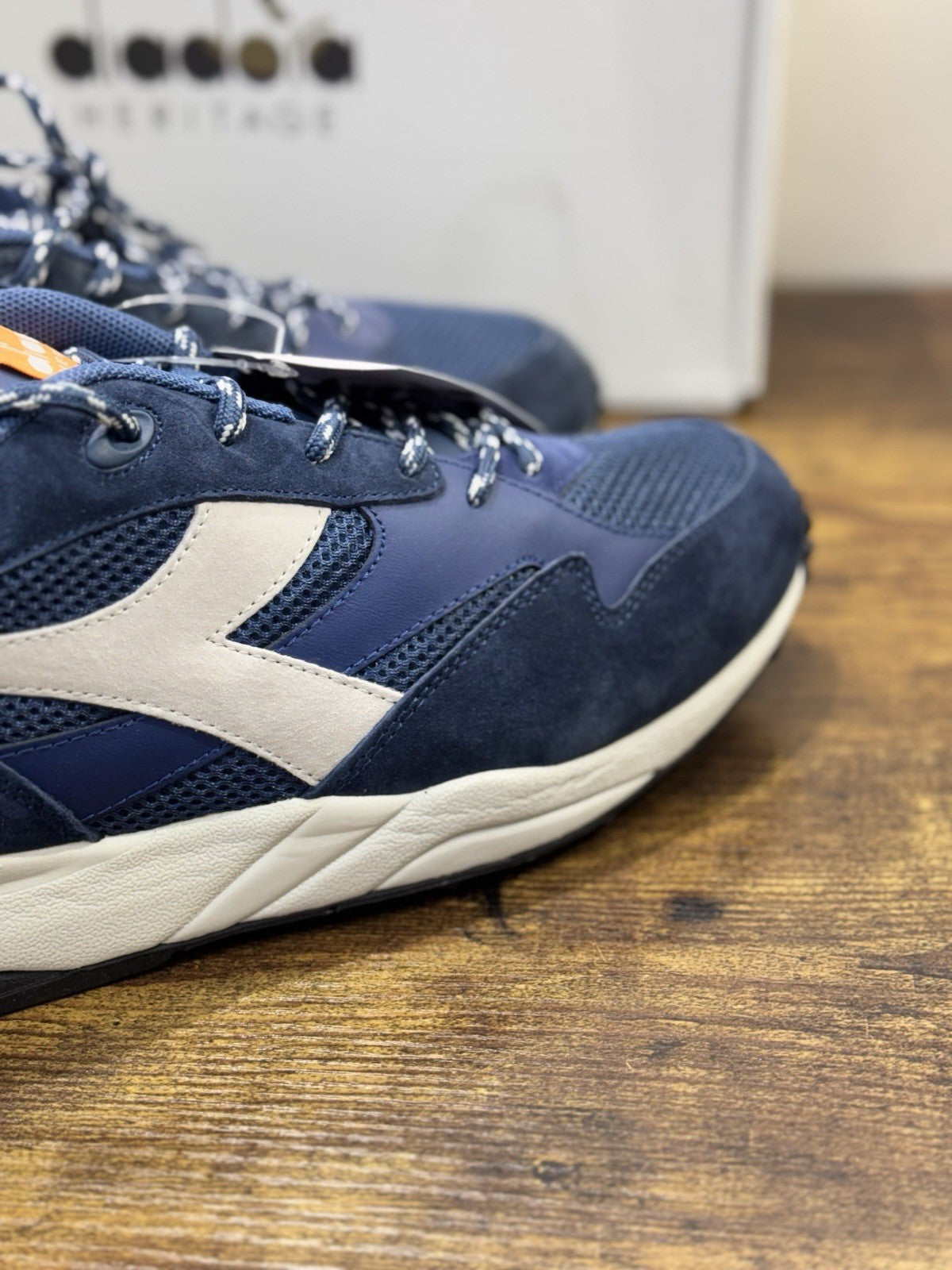 diadora heritage Sneaker Eclipse Premium Made In Italy Suede Blu Uomo 45