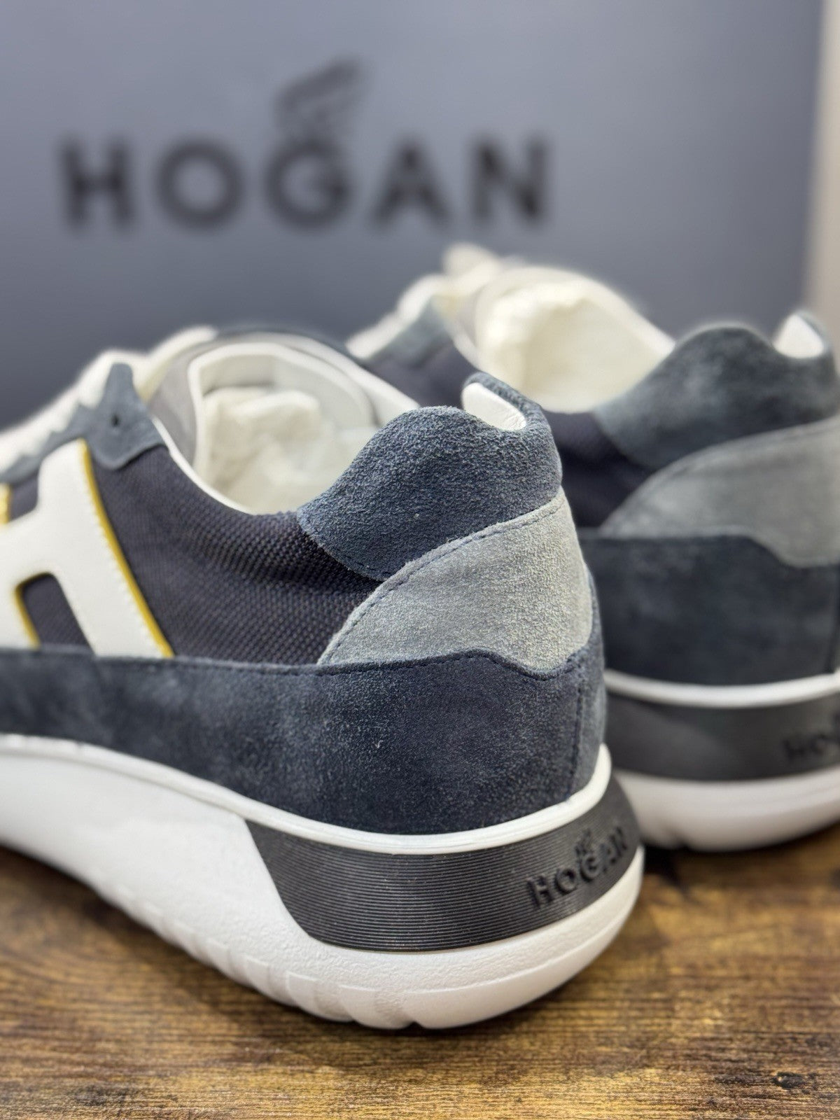 Hogan Interactive 3 Suede Blu Casual Hogan Uomo 44