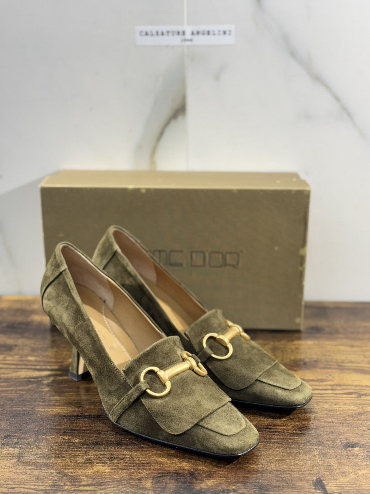Pomme D’or Mocassino  Donna Suede Military       Handmade Woman Pomme D’or 40