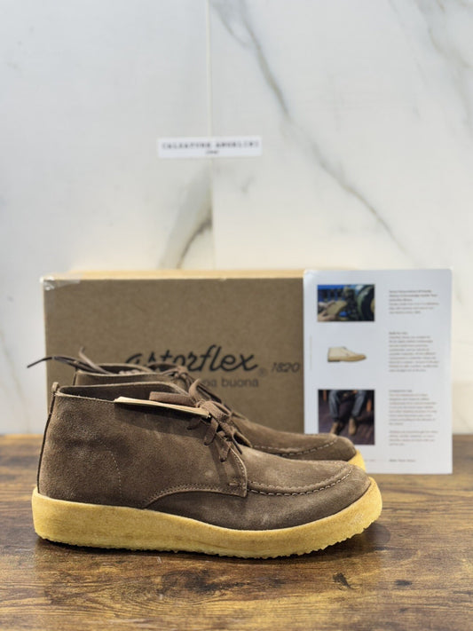 Astorflex Polacchino Uomo Akiflex Suede Dark Khaki Casual Boot Uomo 40