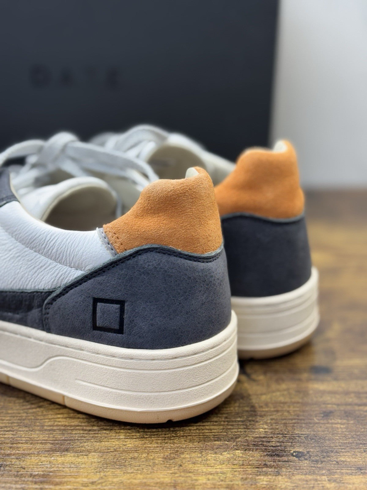 D.A.T.E Court 2.0 Sneaker Pelle Bianco Grey     Casual Uomo 40