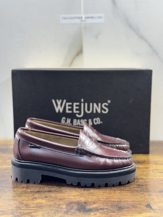 G.H. Bass & Co . Mocassino Donna Pelle Bordo’ Extra Light Icon Loafer 37