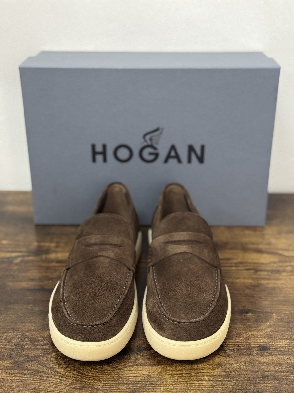 Hogan Mocassino Cool Suede Testa Moro Memory Foam Causal Hogan Uomo 41