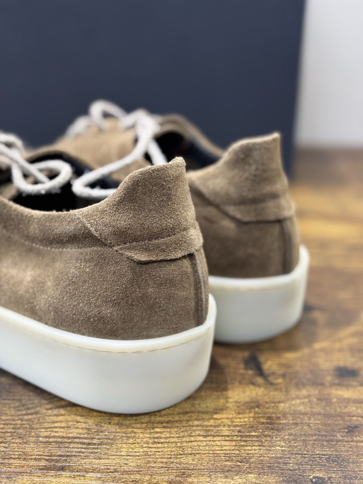 Seboy’s Sneaker Pelle Suede Taupe Casual Uomo 41