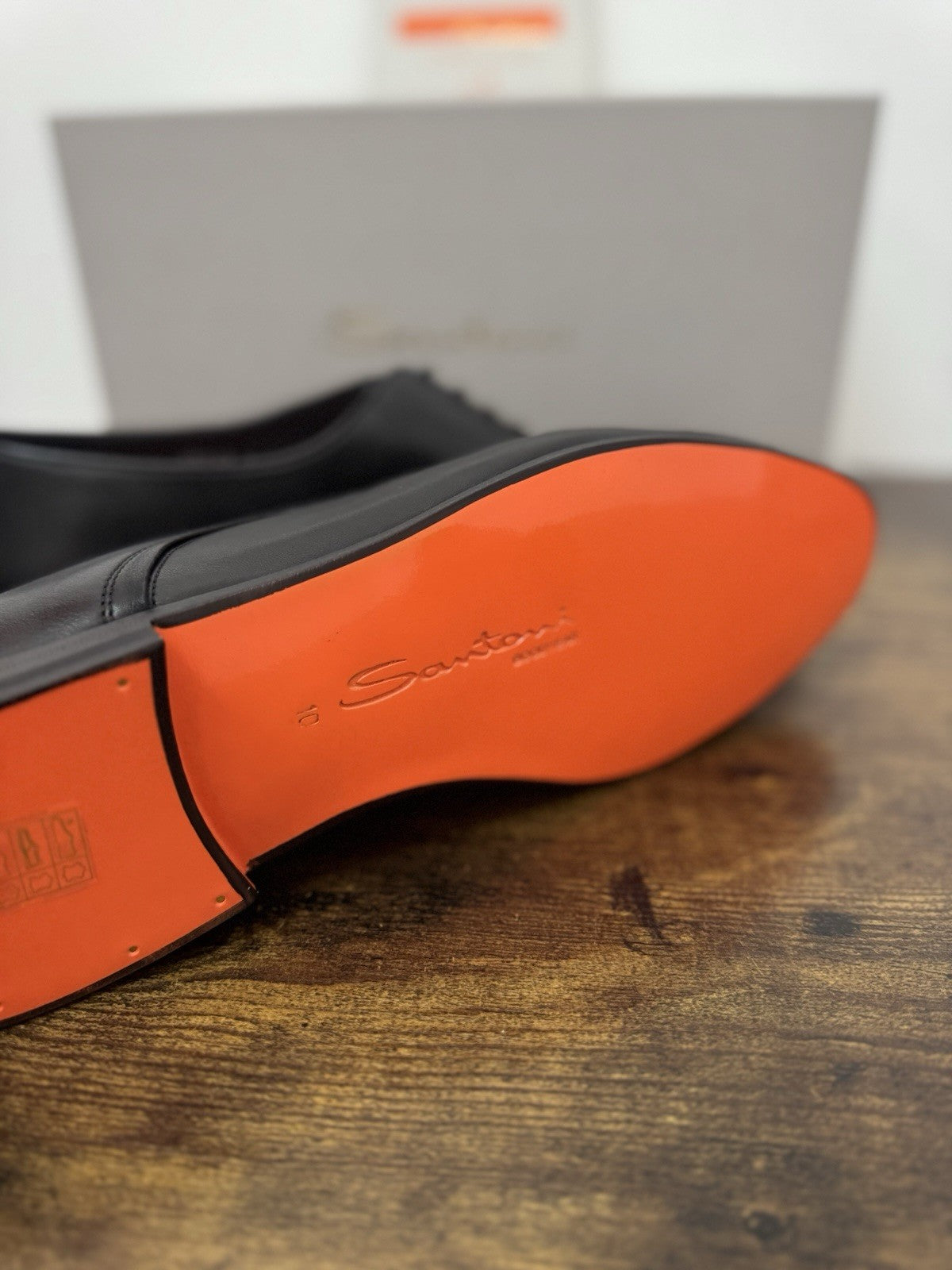Santoni Derby Super Soft Goodyear Pelle Nero Luxury Scarpa Santoni Uomo 44