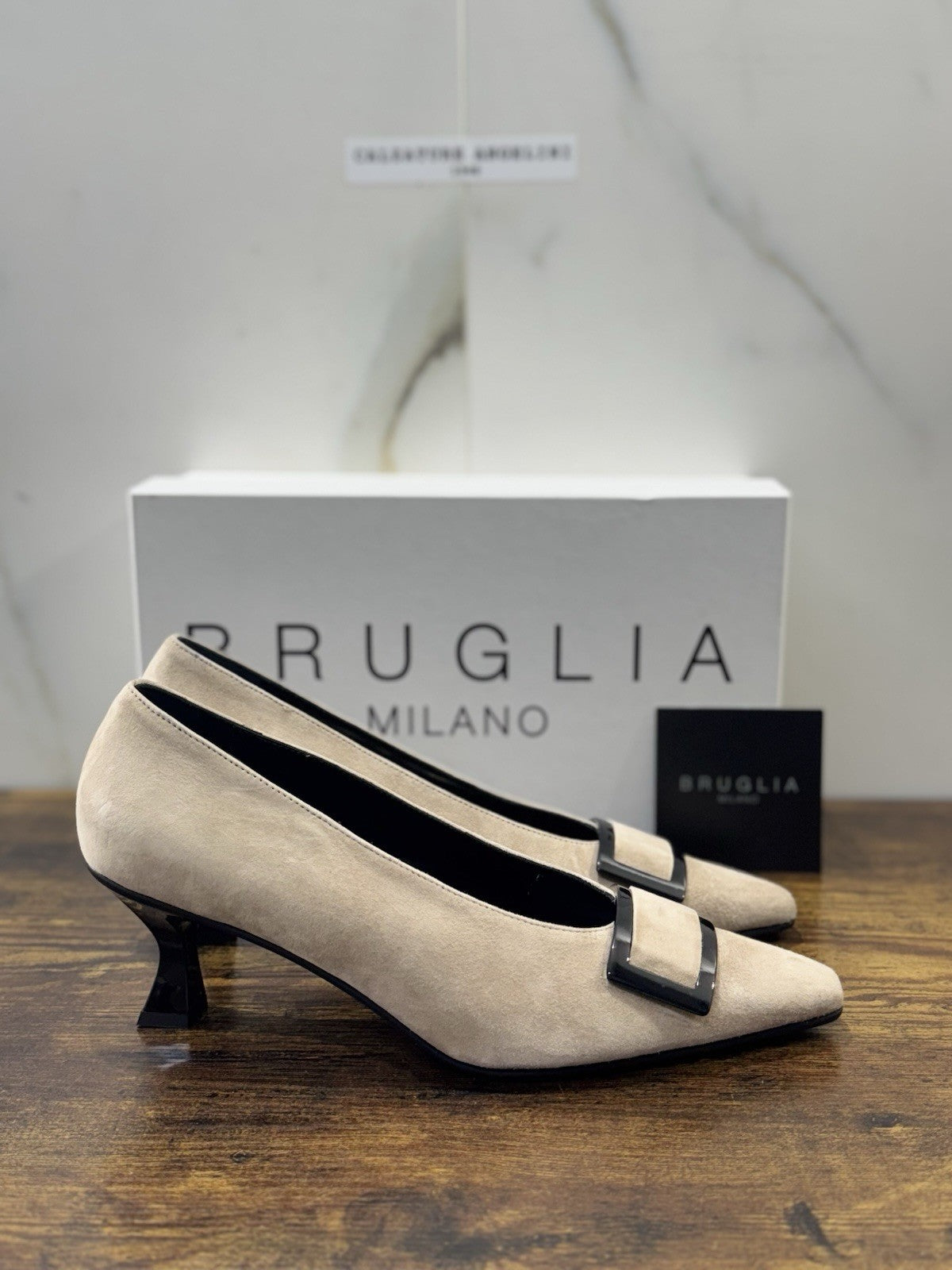 Bruglia Milano Décolleté  Beige ’  Pelle  Top Quality Scarpe Donna 41