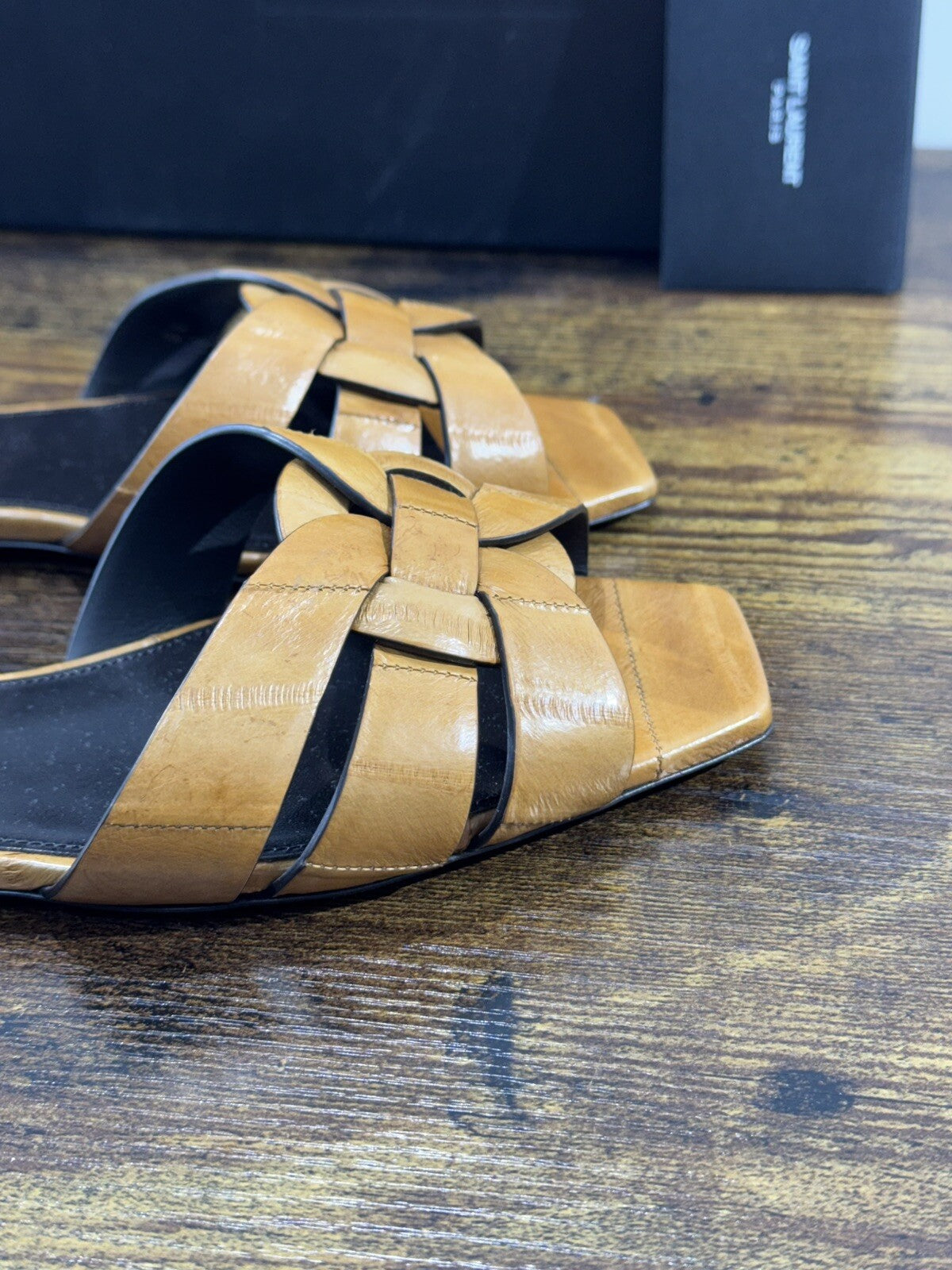 Saint Laurent Tribute Sandal 05 Cuoio   Donna  Luxury Saint Laurent Woman 36.5