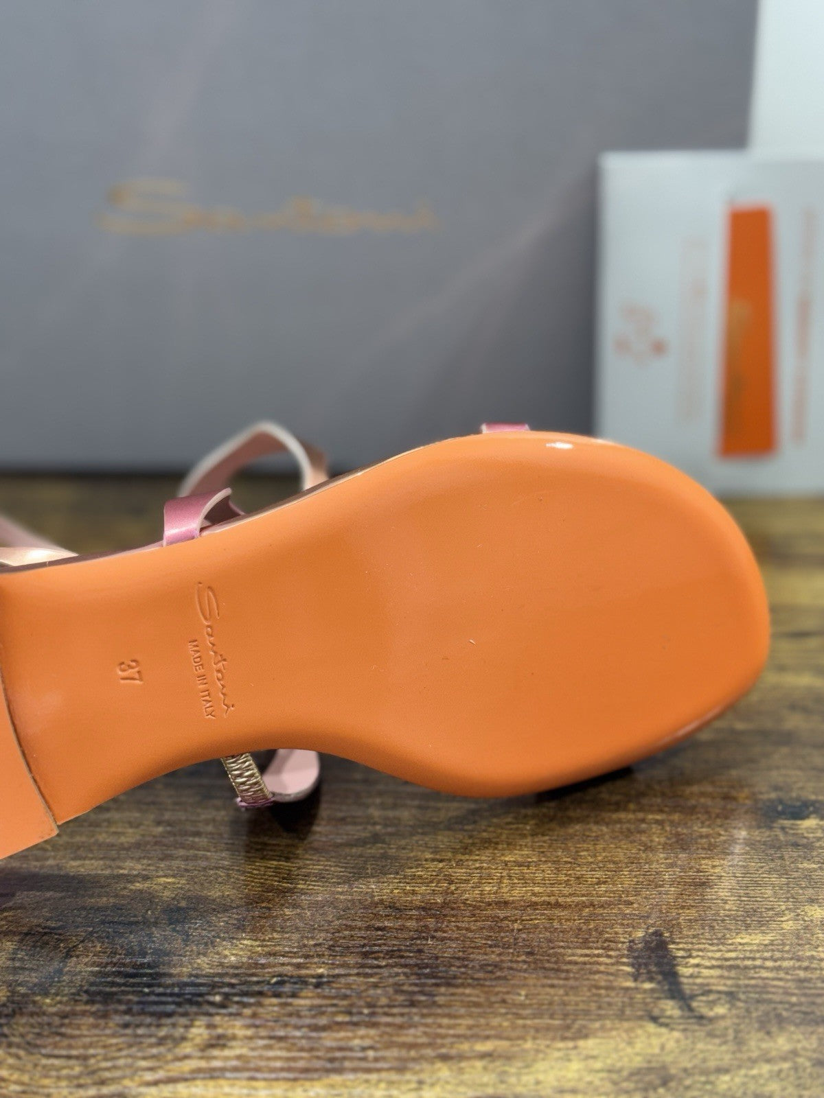 Santoni Sandalo Pelle Specchio Pink   Luxury Santoni Scarpe Donna 37