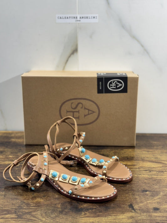 Ash Party   Sandalo Donna Pelle Cuoio  Luxury  Woman Ash Sandali 36