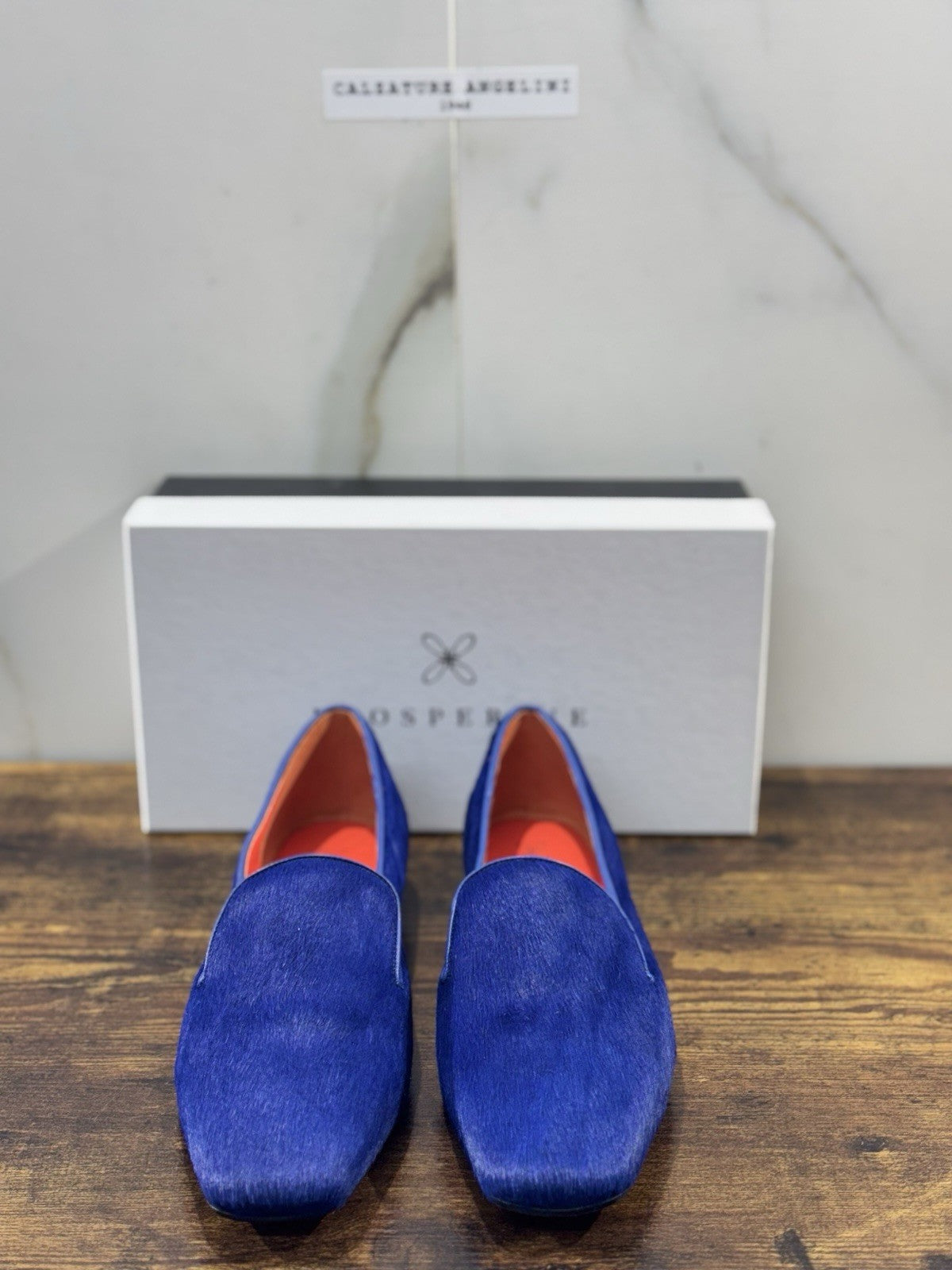 Prosperine mocassino donna in Cavallino      luxury made in italy 41 Bluette