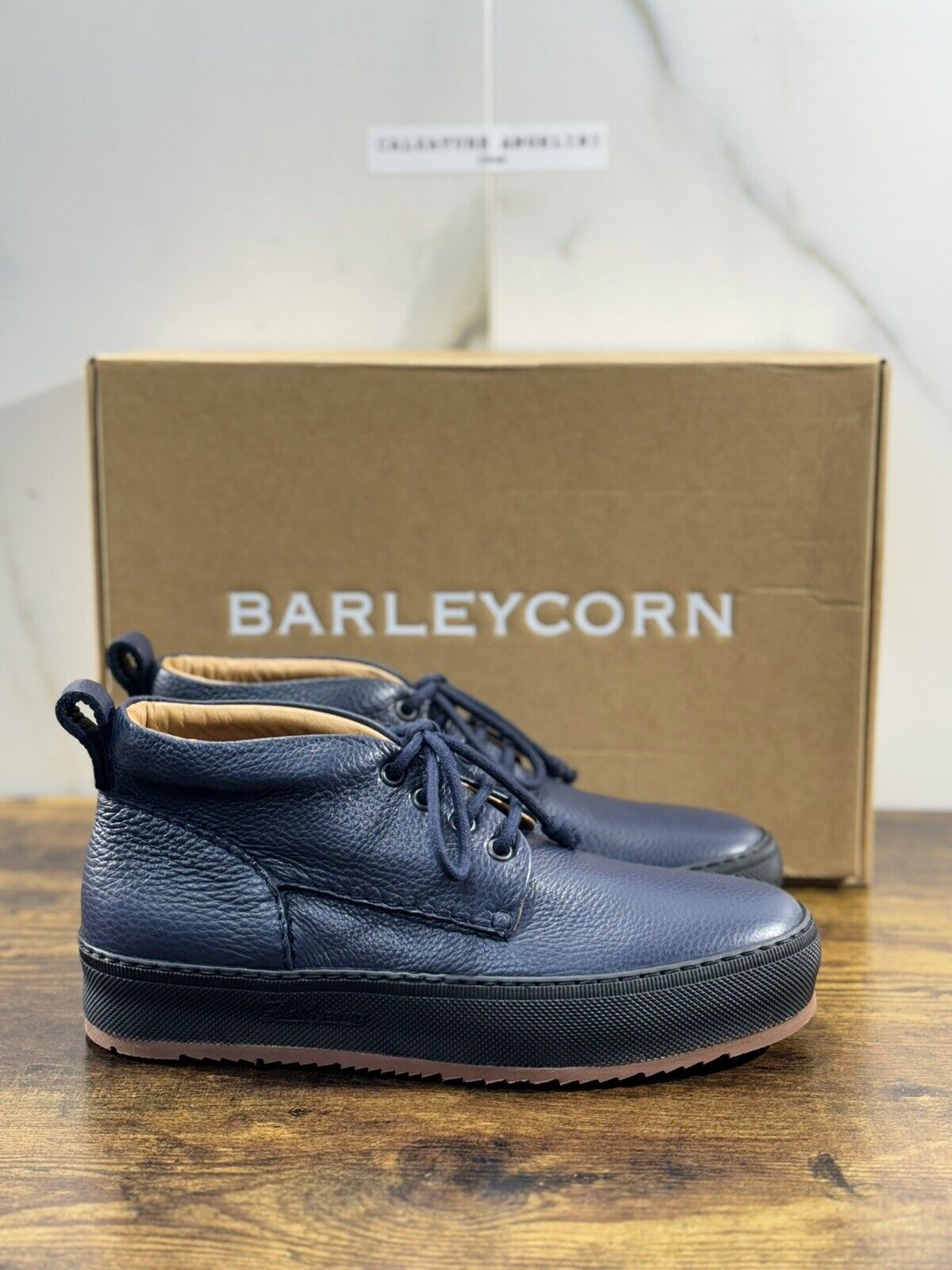 Barleycorn 781 Boot Uomo Icon In Pelle Blu     Casual Men Shoes 41