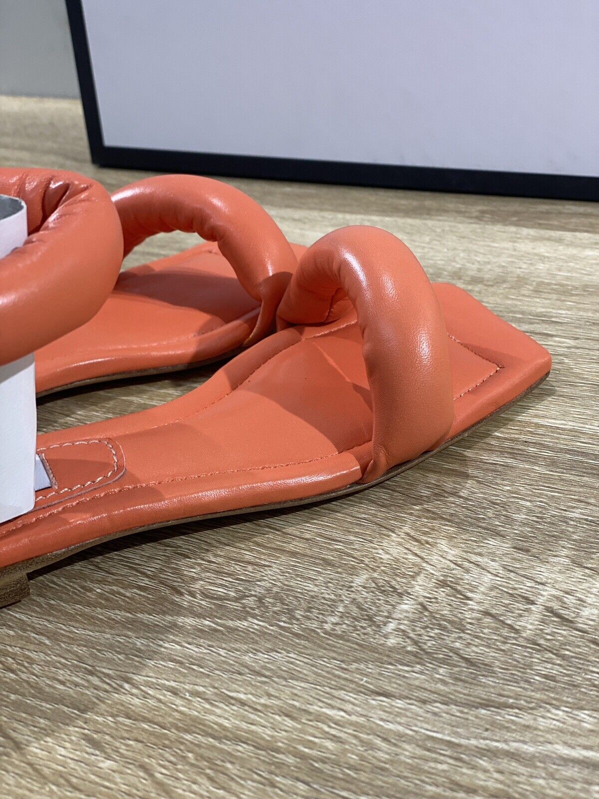 Sebastian Sandalo Donna Tubolare Flat Nappa Coral Luxury Sebastian Sandal 38.5